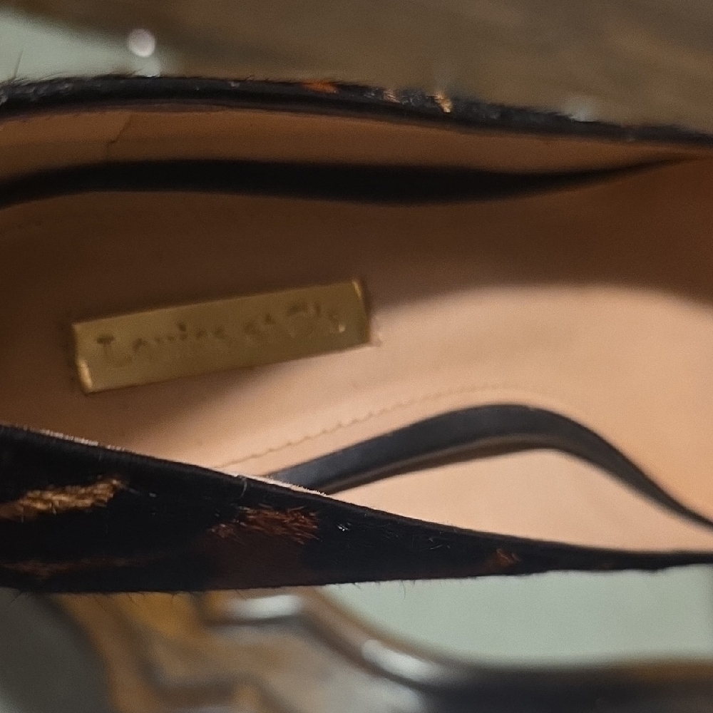 Louise et Cie Leopard Real Cow Hair Fur Heels - Picture 6 of 11